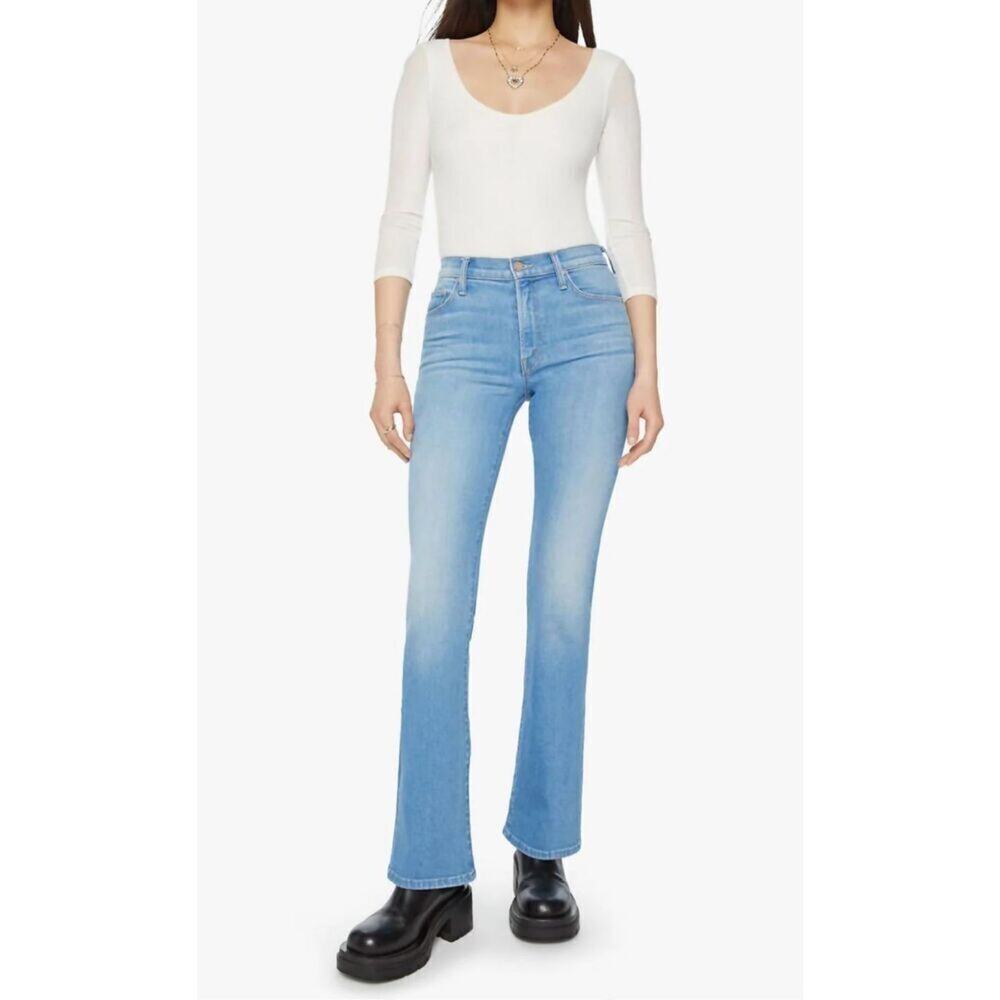 NWT! Mother The Outsider Sneak wide leg Jean In Going Dutch size 31 - Picture 4 of 9